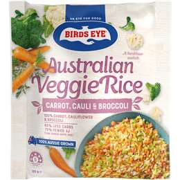 Birds Eye Frozen Veggie Rice Carrot Cauliflower & Broccoli 500g