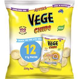 Vege Chips Natural 250g 12 pack