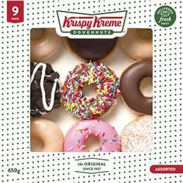 Krispy Kreme Assorted Doughnuts 9 pack