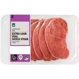 Woolworths Heart Smart Veal Schnitzel 290g - 500g