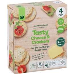 Woolworths Tasty Cheese & Crackers 120g