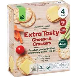 Woolworths Extra Tasty Cheese & Crackers 120g