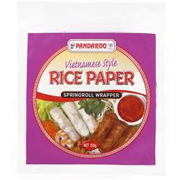 Pandaroo Ingredients Rice Paper Spring Roll 150g