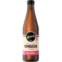 Remedy Organic Kombucha Wild Berry 330mL