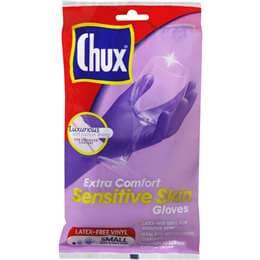 Chux Extra Comfort Gloves Sensitive Skin Small Pair each