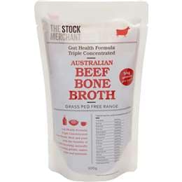 The Stock Merchant Triple Concentrated Beef Bone Broth Free Range 500g