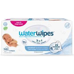 WaterWipes Baby & Newborn Sensitive Wipes 9 x 60 pack