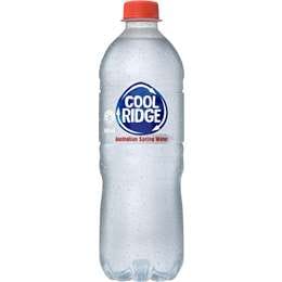 Cool Ridge Still Spring Water Bottle Australian 100% Recycled 600mL