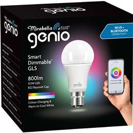 Mirabella Genio Wifi Dimmable 9W Led Gls Bayonet Cap each