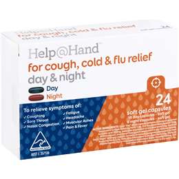 Help@Hand Cough Cold & Flu Soft Gel Caps 24 pack