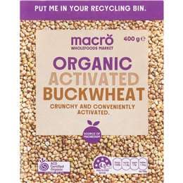 Macro Certified Organic Activated Buckwheat 400g