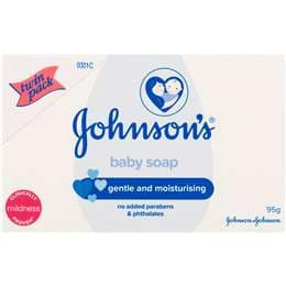 Johnson's Gentle Moisturising Baby Soap Bar 95g x 2 pack