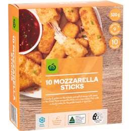 Woolworths Mozzarella Sticks 300g