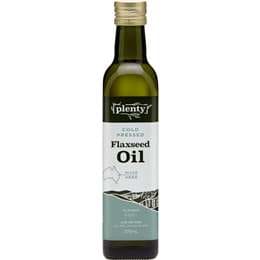 Plenty Cold Pressed Flaxseed Oil 375mL