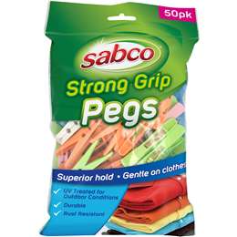 Sabco Strong Grip Pegs 50 pack