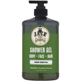 Jack The Barber Mens 3 In 1 Hemp Seed Shower Gel Body Wash 1L
