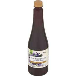 Woolworths Fruit Juice Syrup Blackcurrant 750mL