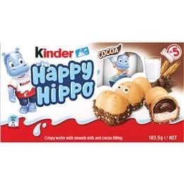 Kinder Happy Hippo Cocoa Biscuit 5 pack