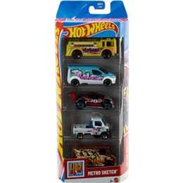 Hot Wheels Street Car Toys Assorted 5 pack