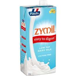 Pauls Zymil Lactose Free Low Fat Long Life Milk 1L