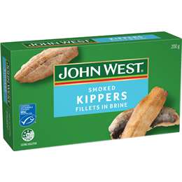 John West Smoked Kippers Fillets In Brine 200g