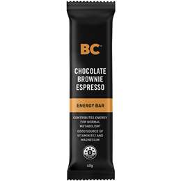 BC Snacks Chocolate Brownie Espresso Energy Bar 40g