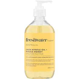 Freshwater Farm Australia Lemon Myrtle Oil + Manuka Honey Castile Hand Wash 500mL