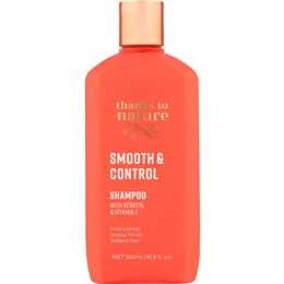 Thanks To Nature Smooth & Control Shampoo With Keratin For Frizzy Hair 500mL