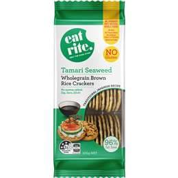 Eatrite Rice Crackers Tamari Seaweed 100g