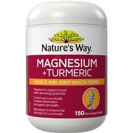 Nature's Way Magnesium & Turmeric Tablets 150 pack