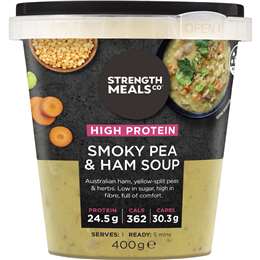 Strength Meals Co Smoky Pea & Ham High Protein Soup 400g