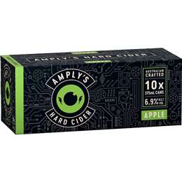 Amply's Hard Apple Cider Can 375mL x 10 pack