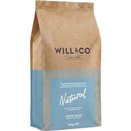 Will & Co Coffee Beans Natural 500g