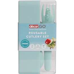 Decor Go Reusable Cutlery Set Assorted 4 pack