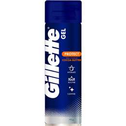 Gillette Protect Shaving Gel With A Touch Of Cocoa Butter 195g
