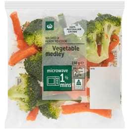 Woolworths Washed & Ready To Cook Vegetable Medley 150g