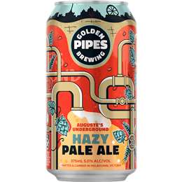 Golden Pipes Brewing Hazy Pale Ale Can 375mL