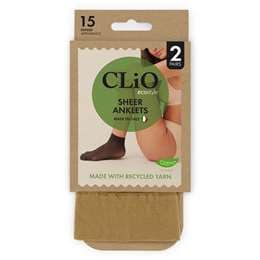 Clio Ecostyle Sheer Anklets Natural each