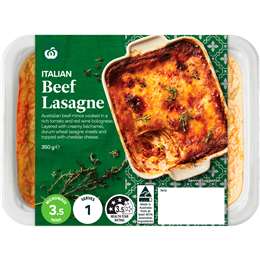 Woolworths Beef Lasagne 350g