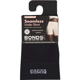 Bonds Ladies Seamless Under Short Size 10-12 Assorted each