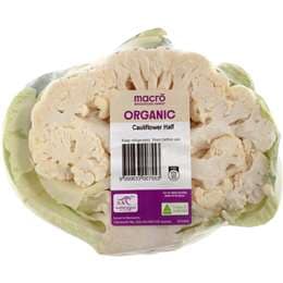 Macro Fresh Cauliflower Half Organic each