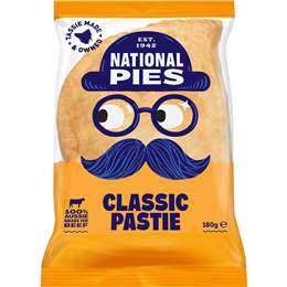 National Pies Frozen Classic Pastie 180g