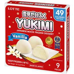 Lotte Yukimi Mochi Ice Confectionery Vanilla 270mL