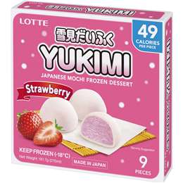 Lotte Yukimi Mochi Ice Confectionery Strawberry 270mL