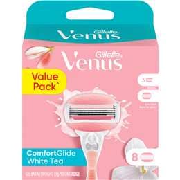 Gillette Venus Comfortglide White Tea Razor Blades 8 pack