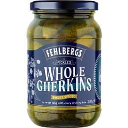 Fehlbergs Crunchy Sweet Spiced Gherkins Original Recipe 530g