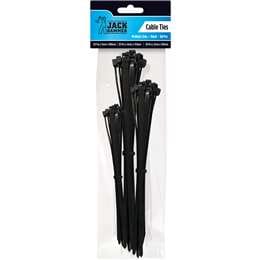 Jack Hammer Cable Ties Black 60 Piece each