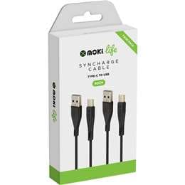 Moki Life TypeC 90cm Cables 2 pack