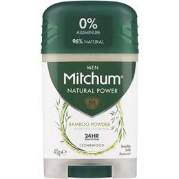 Mitchum Natural Cedarwood Deodorant 40g
