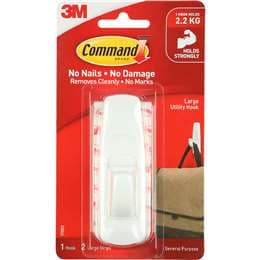 3M Command Adhesive Large Utility Hook White each